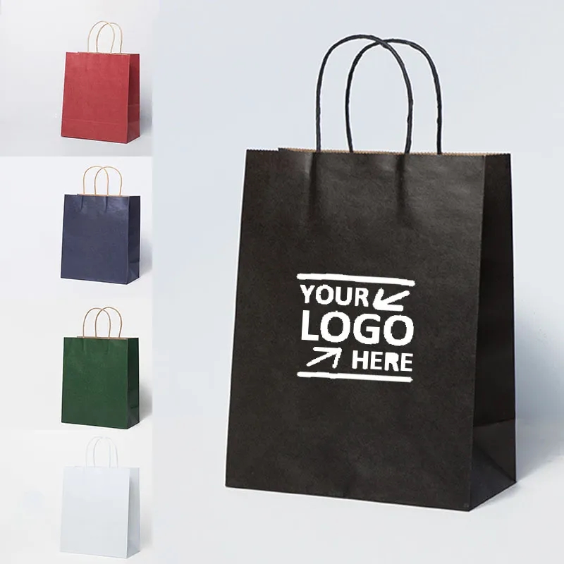 Disposable Kraft Paper Shopping Gift Bag