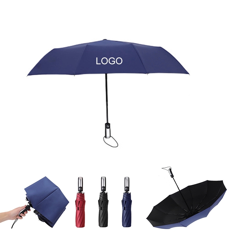 Dual-use Travel Automatic Folding Umbrella for Rain and Shin
